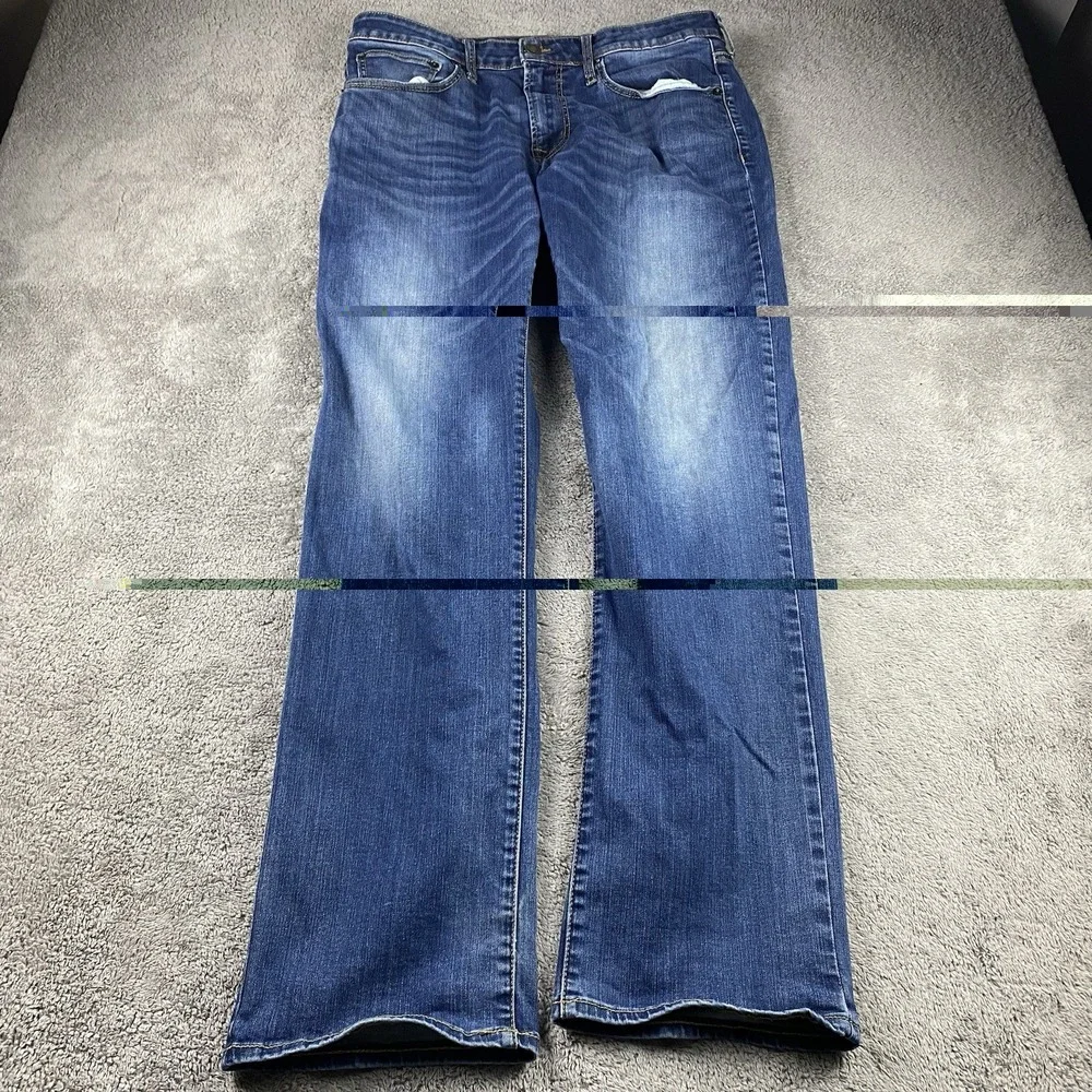 American Eagle Original Straight Jeans Mens Size 34x32 Blue Medium Wash